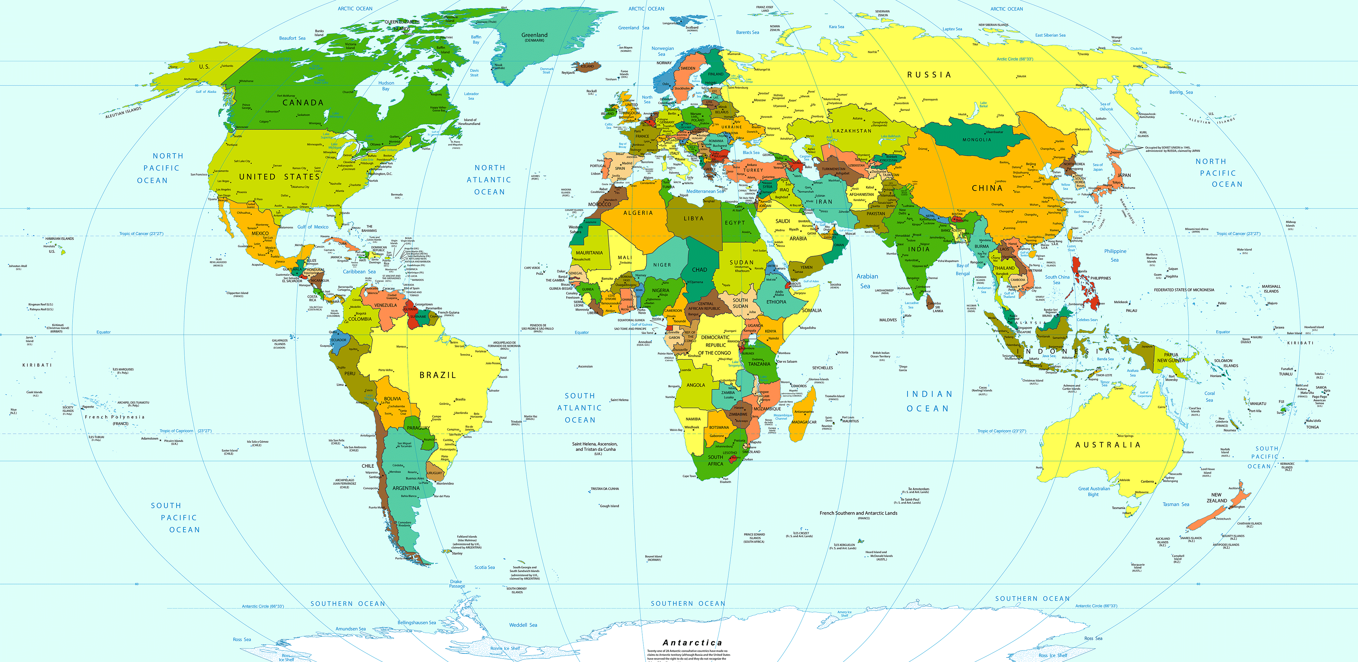 Countries Of The World Map 2017 Up To Date Zoomable Map Of The